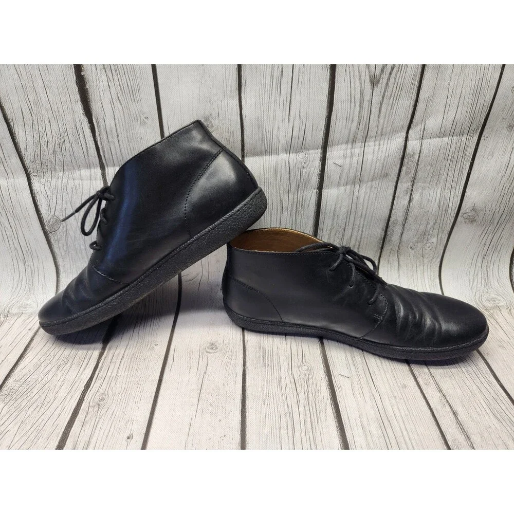 Cole Haan C13730 Men's 10 M Black Leather Lace Up Dress Oxford Shoes Vibram Sole